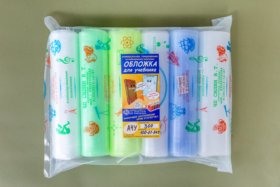 Обложка универсальная для учебника формата А-4 увеличенная тонированная (100 мкм)